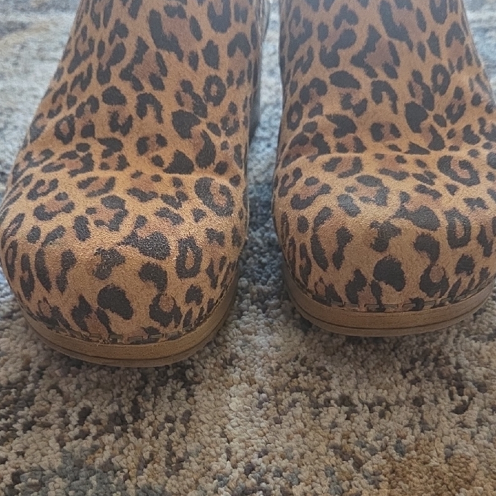 Dansko Leopard Clogs - image 4